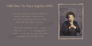 Inspirational Poems for Students: "Still, I Rise" Maya Angelou